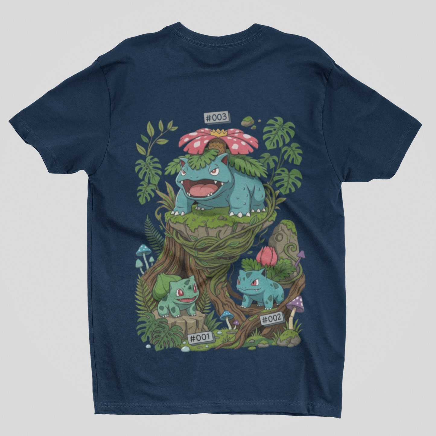Camisa- Pokémon Kanto Legends Grass Starters