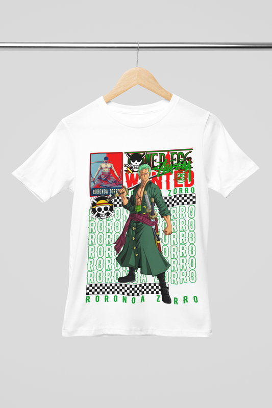 Camisa- Roronoa Zorro Wanted Pirate Hunter