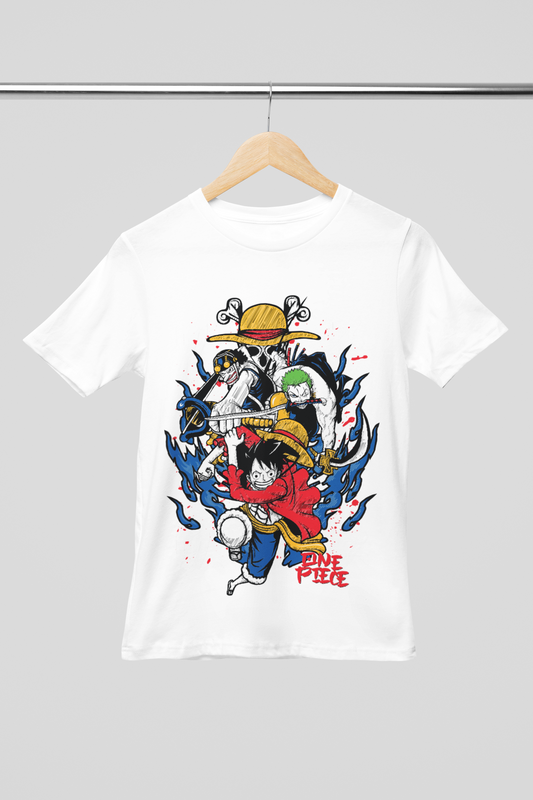 Camisa- One Piece Straw Hat Crew Battle Action