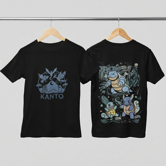 Camisa- Pokémon Kanto Legends Water Starters