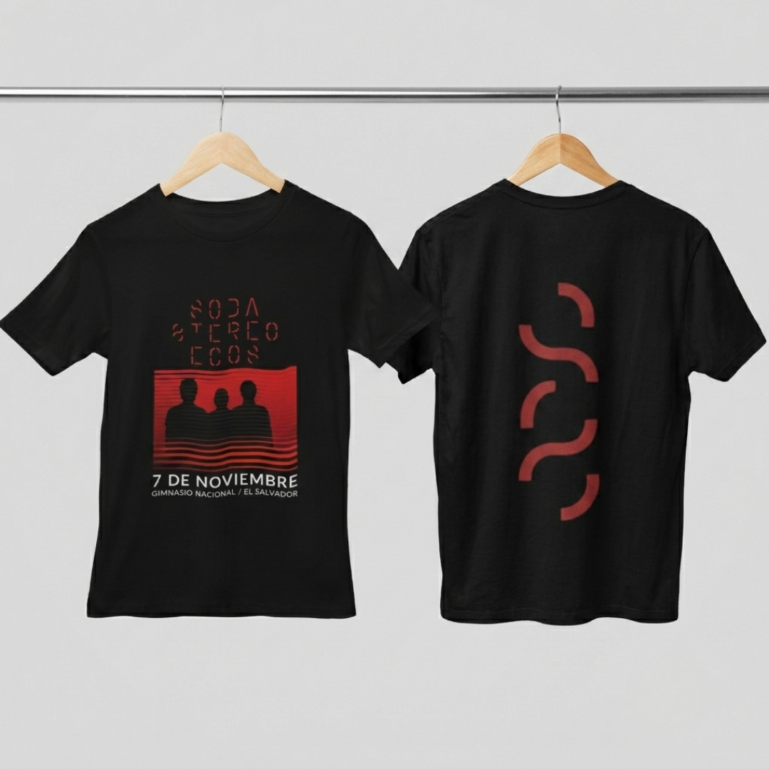 Camisa- Soda Stereo Tour Ecos El Salvador 2026