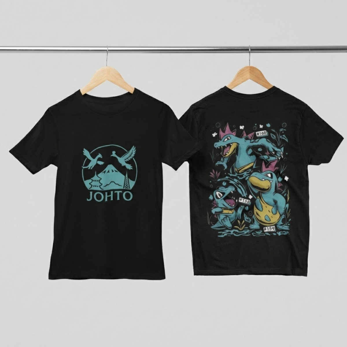Camisa- Pokémon Johto Legends Water Starters