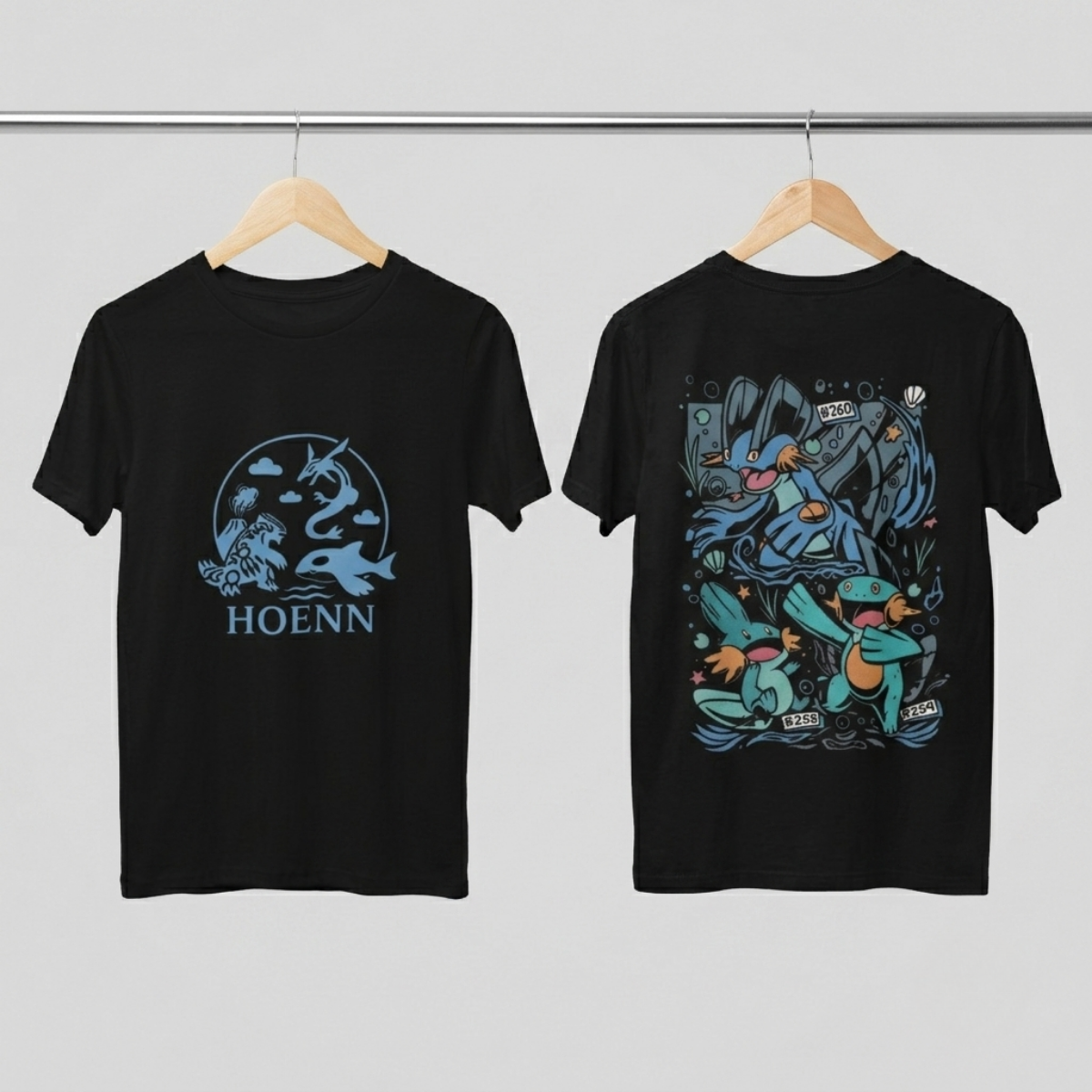 Camisa- Pokémon Hoenn Legends Water Starters