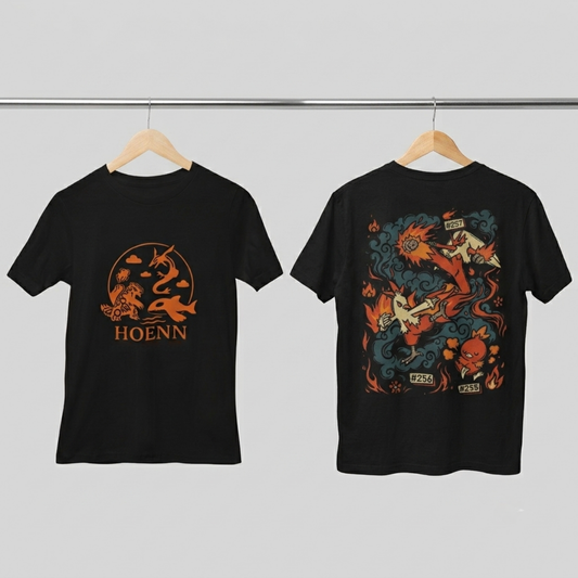 Camisa- Pokémon Hoenn Legends Fire Starters