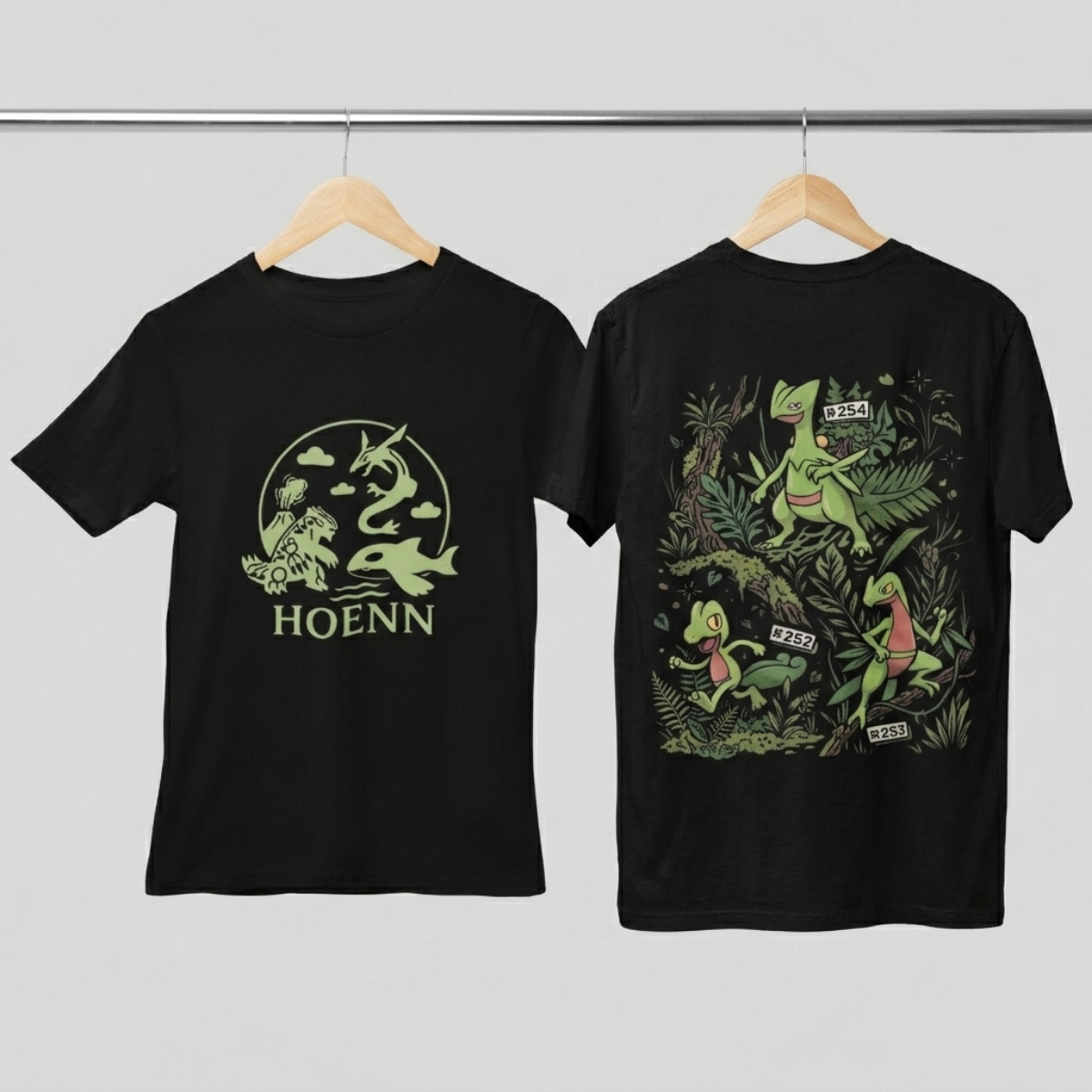 Camisa- Pokémon Hoenn Legends Grass Starters