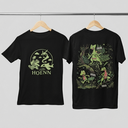 Camisa- Pokémon Hoenn Legends Grass Starters