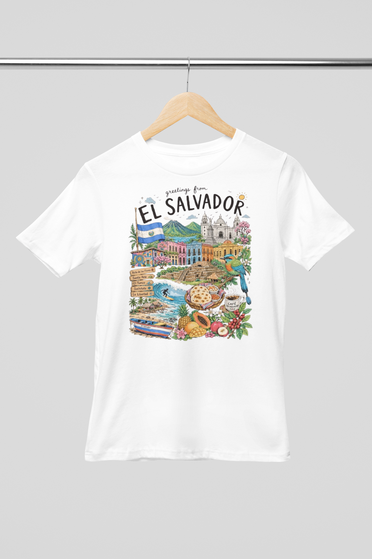 Camisa- Greetings From El Salvador