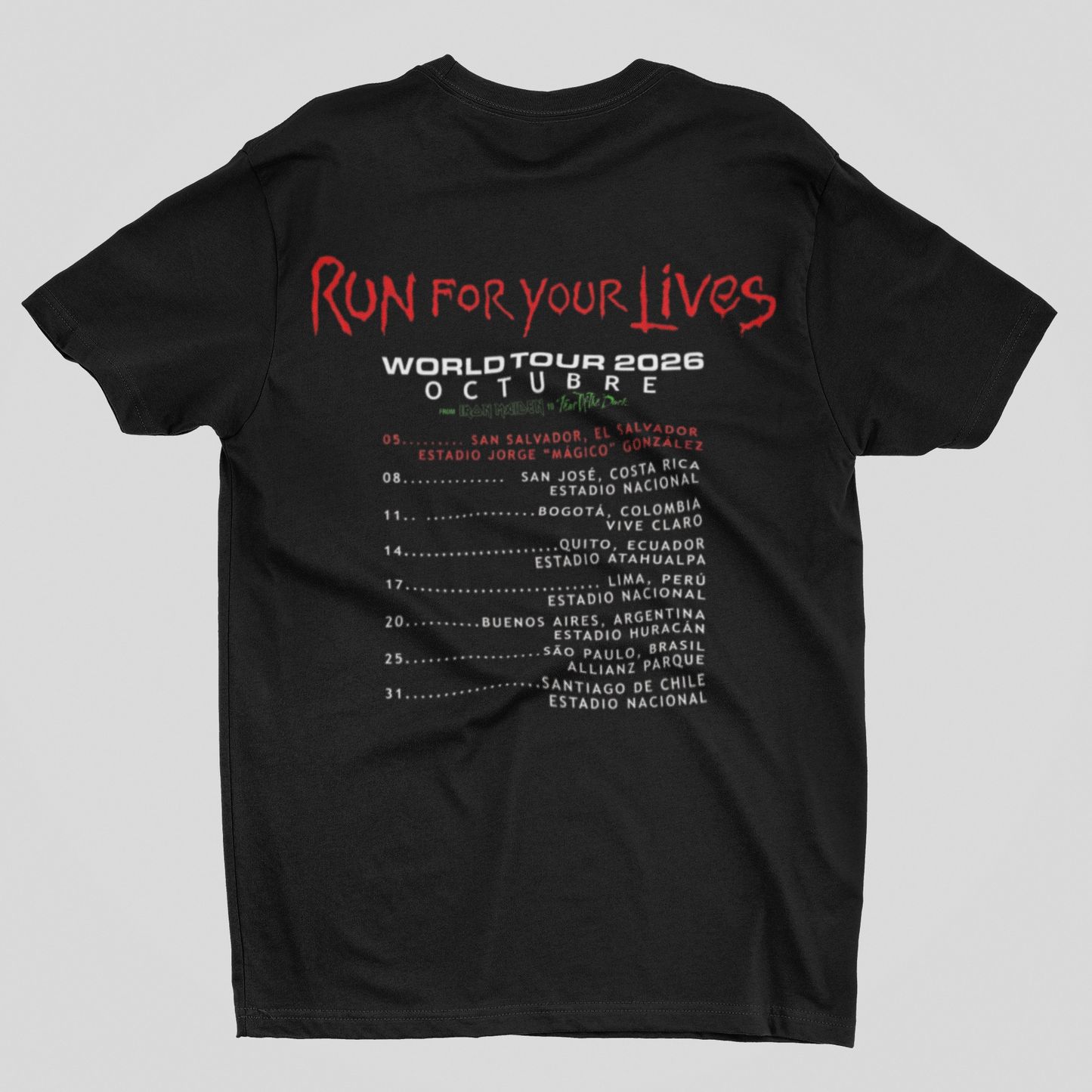 Iron Maiden- Run For Your Lives World Tour 2026