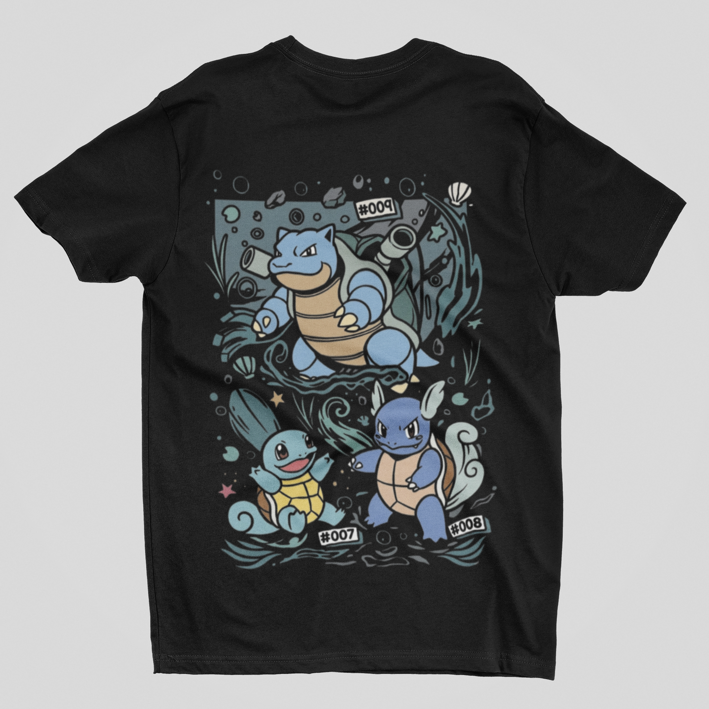 Camisa- Pokémon Kanto Legends Water Starters