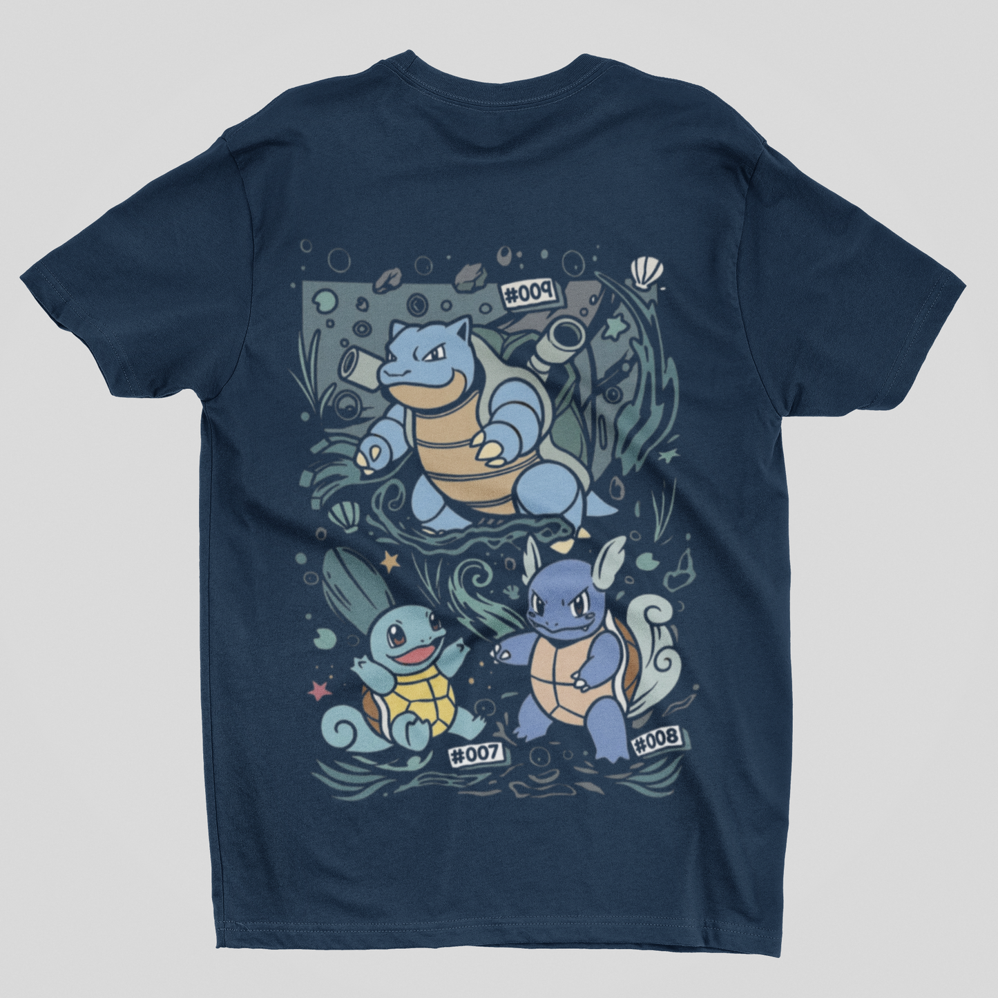Camisa- Pokémon Kanto Legends Water Starters