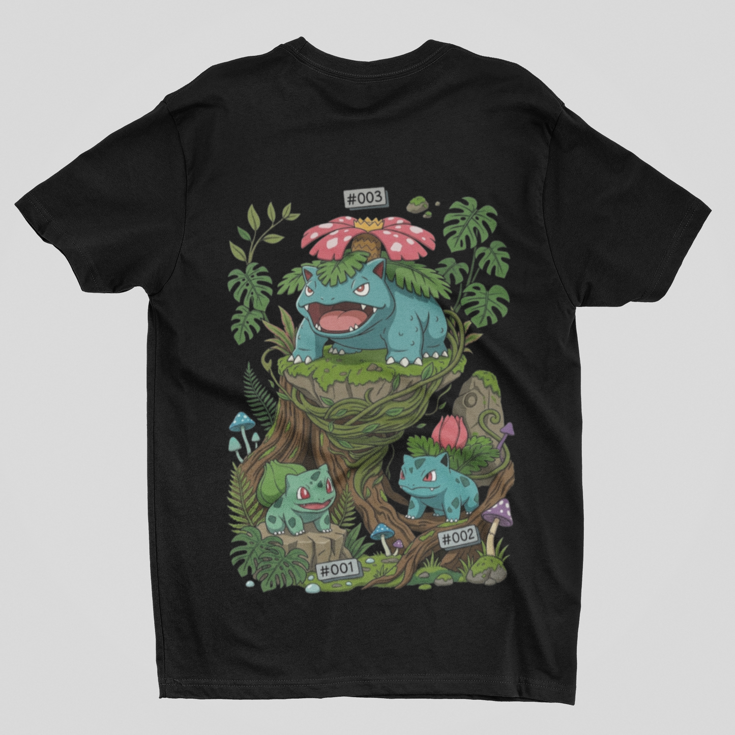 Camisa- Pokémon Kanto Legends Grass Starters