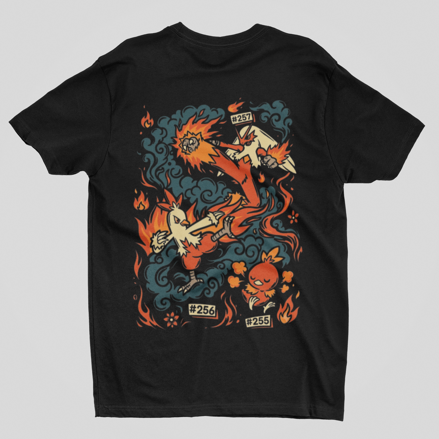 Camisa- Pokémon Hoenn Legends Fire Starters