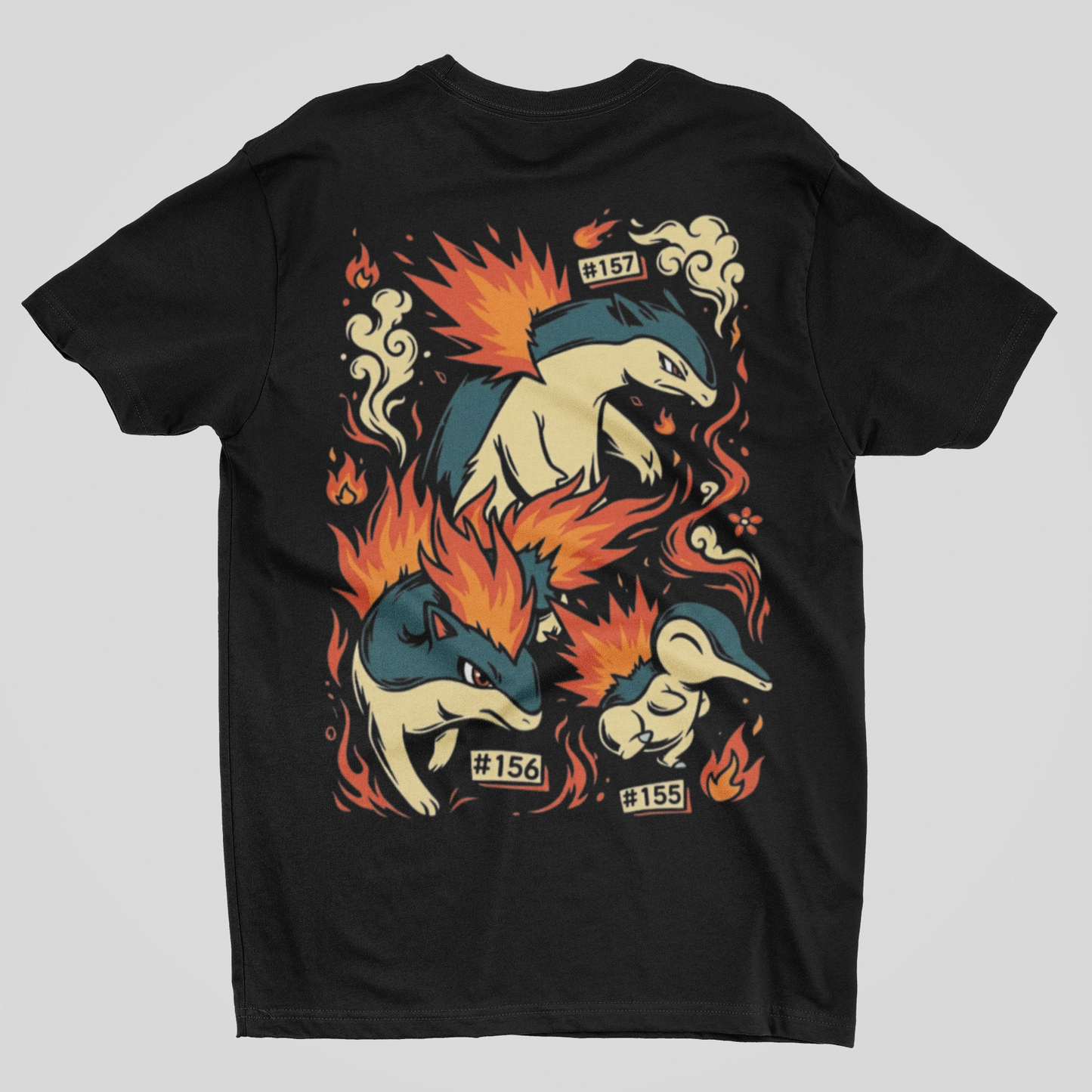 Camisa- Pokémon Johto Legends Fire Starters