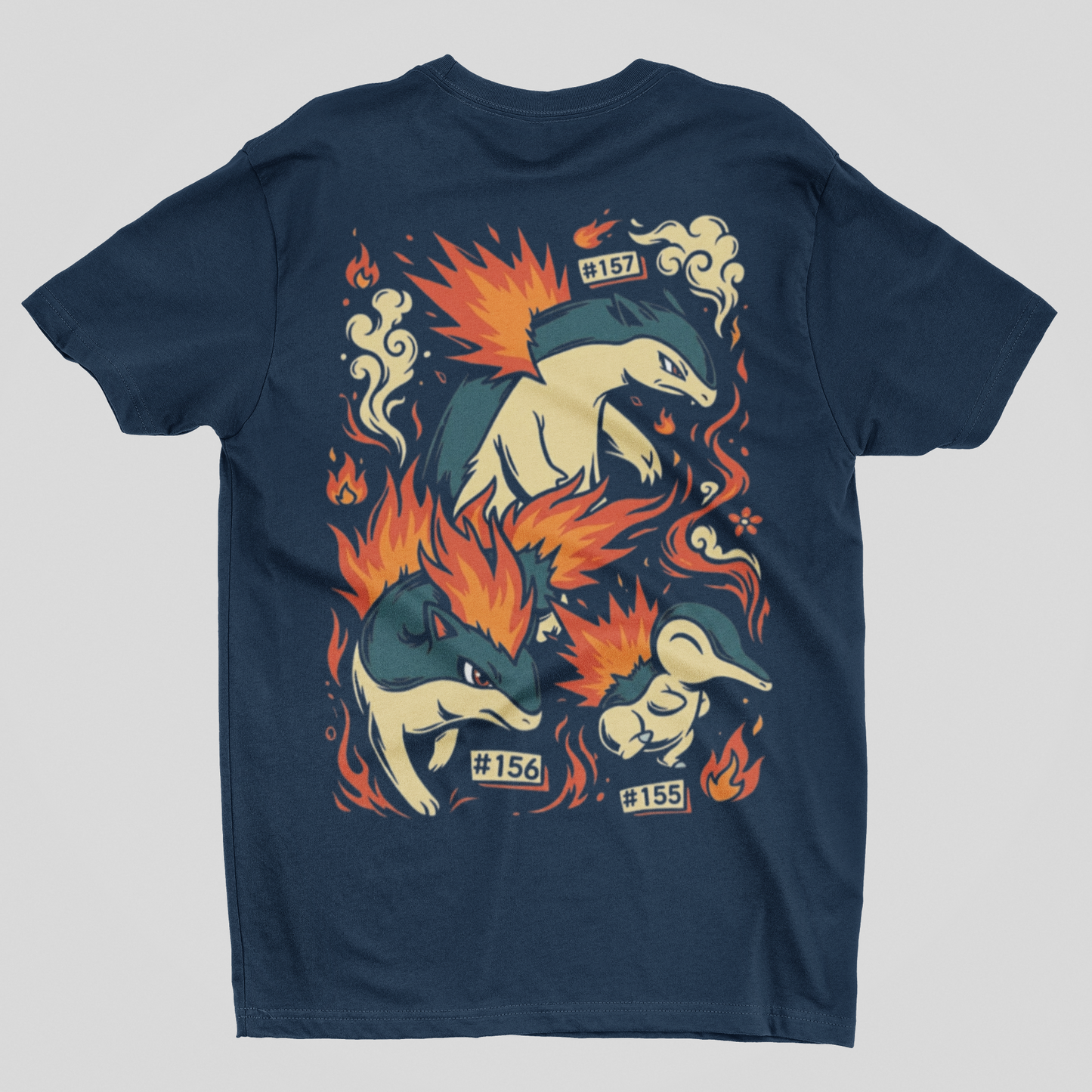 Camisa- Pokémon Johto Legends Fire Starters