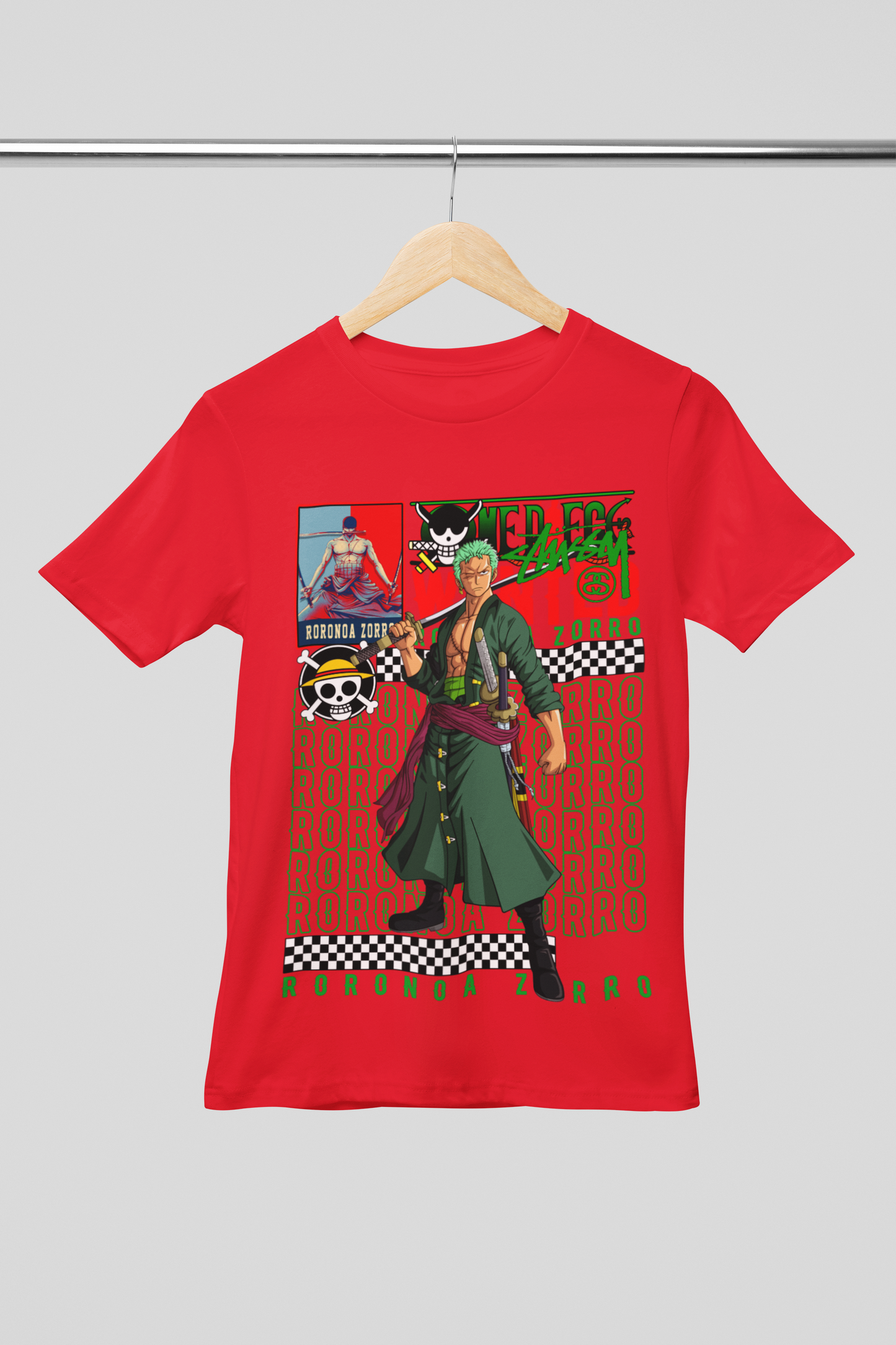 Camisa- Roronoa Zorro Wanted Pirate Hunter