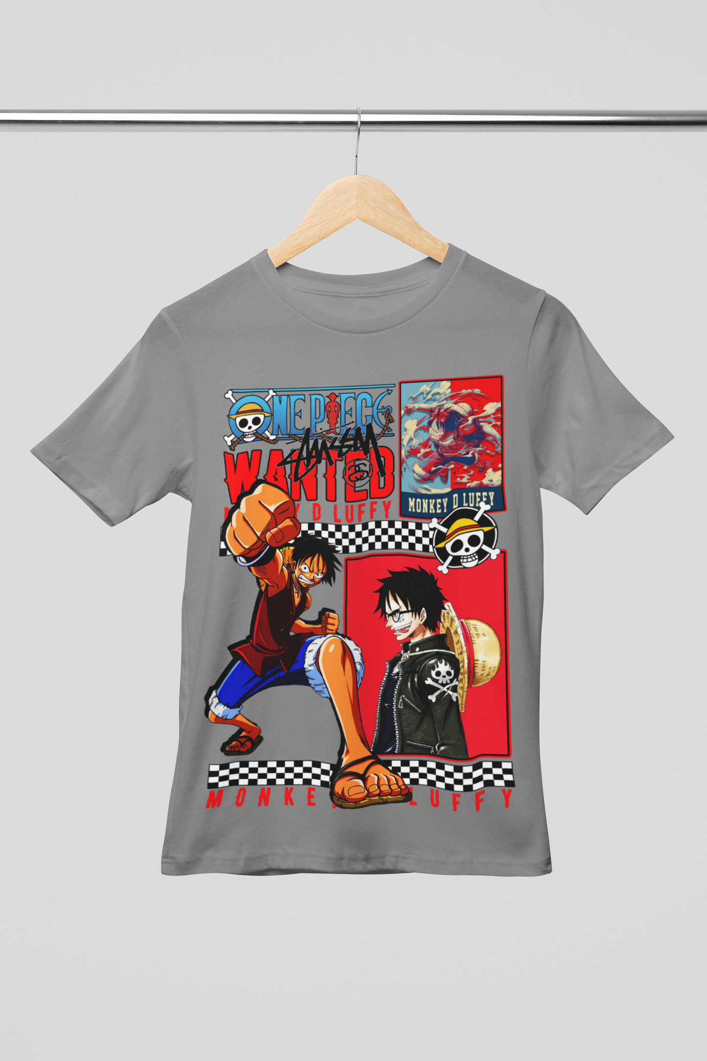 Camisa- Monkey D. Luffy Wanted Edition
