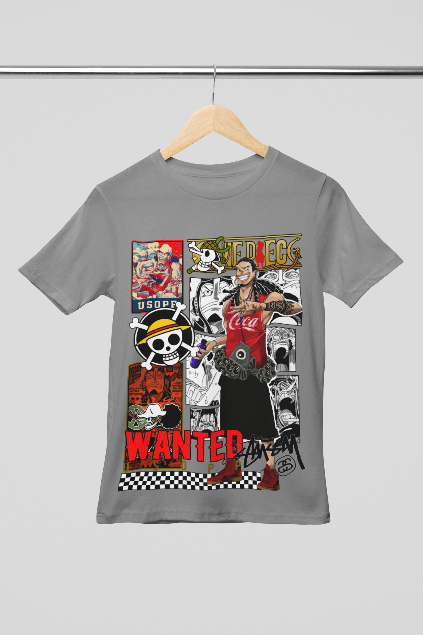 Camisa- Usopp Wanted Poster One Piece