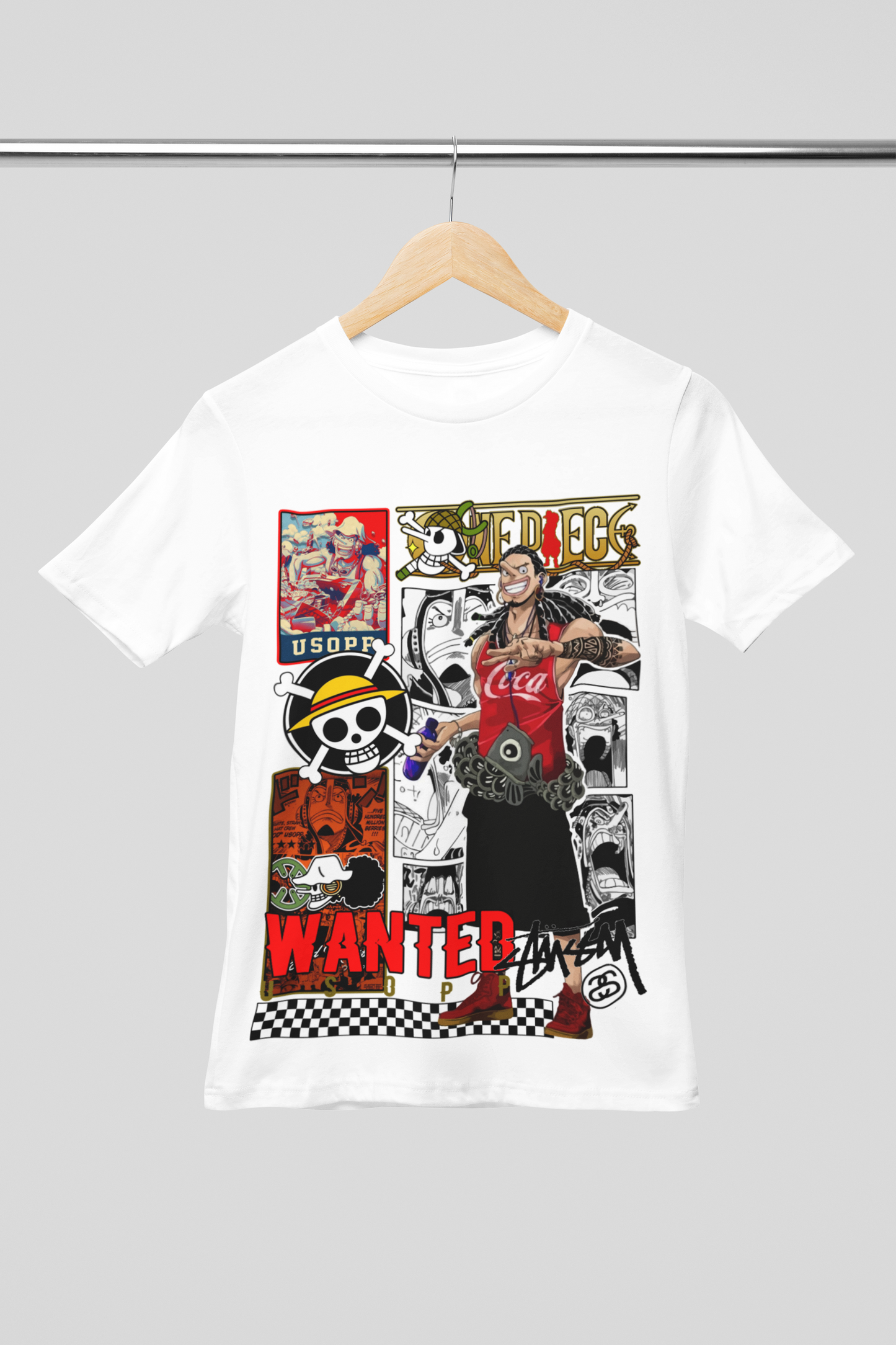 Camisa- Usopp Wanted Poster One Piece