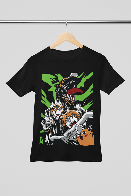 Camisa- Chainsaw Man Denji Power Aki Pochita