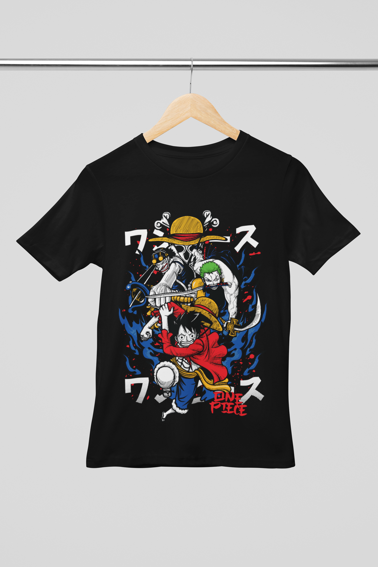Camisa- One Piece Straw Hat Crew Battle Action