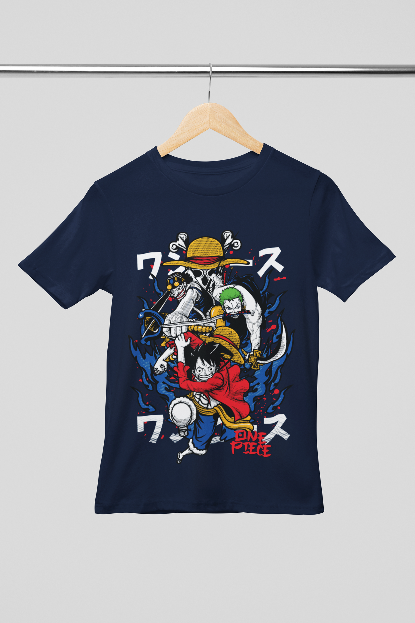 Camisa- One Piece Straw Hat Crew Battle Action